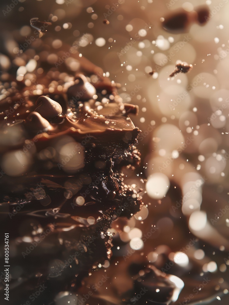 fondant au chocolat poster background with professional and amazing image