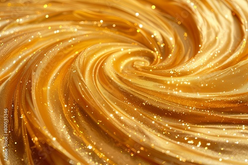 Golden Swirl Graduation Memories: Shiny Gold Swirls in Calendar Design