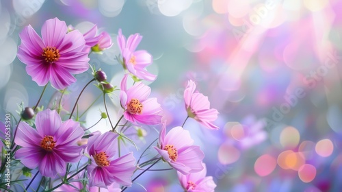 beautiful spring blossom flowers on a natural blurred background 