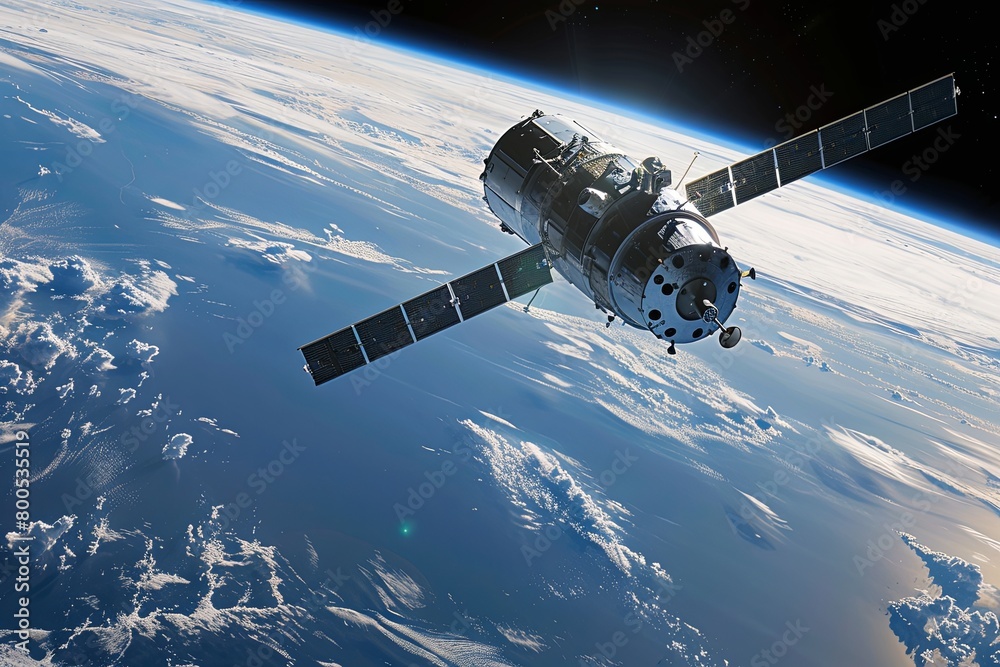 Fototapeta premium Spacecraft-Catalyzed Growth Strategies: Bridging Aerospace Innovation with Business Ventures