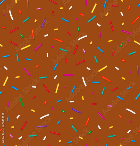 Chocolate with sprinkles