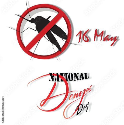 National Dengue day awareness day illustration for social media