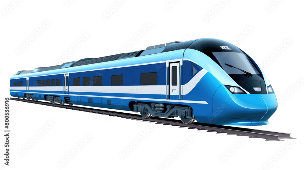 blue modern train isolated on a transparent background blue modern train isolated on a transparent background