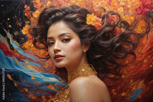 portrait of a woman with makeup