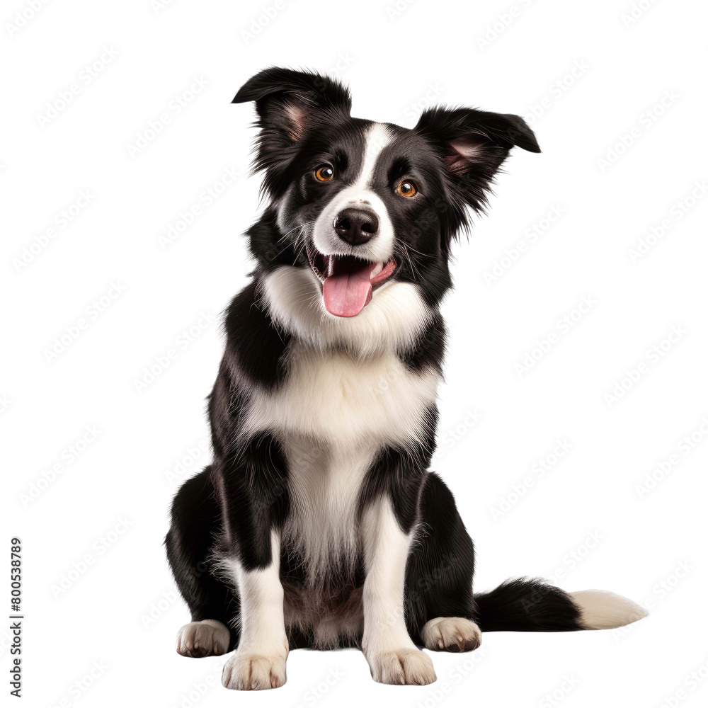 Border Collie Cute dog on a transparent background