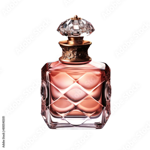 bottle of perfume isolated on a transparent background