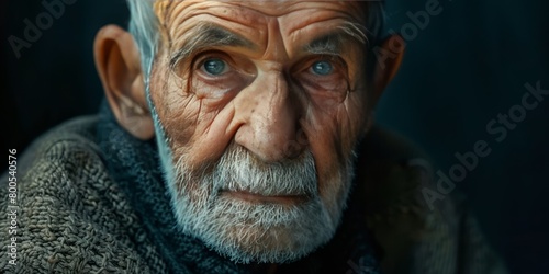 Wise Elderly Man with a Stern Gaze © Павел Озарчук