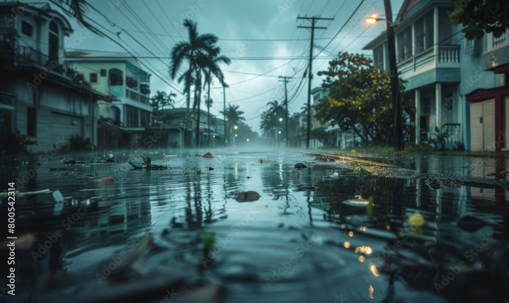 Fototapeta premium The aftermath of a hurricane