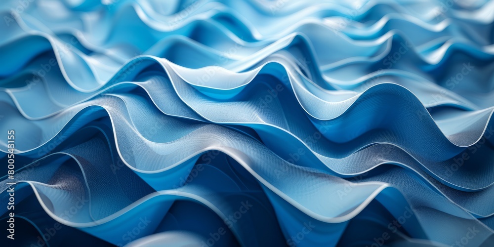 Abstract background formed from Blue 3D Waves. Abstract background formed from Blue 3D Waves.
