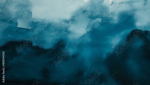 Abstract blue watercolor gradient paint grunge texture background