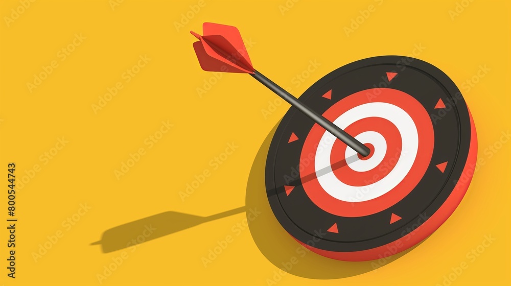 Business goal and target success concept illustration Business goal and target success concept illustration