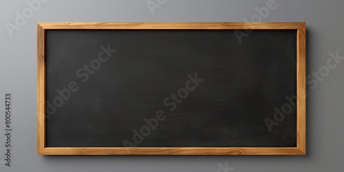 Empty Slate: Mockup of School Chalkboard, Ready for Creativity to Begin photo