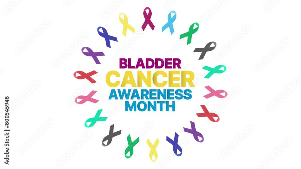 Bladder Cancer Awareness Month In and Out text Animation In Ribbon Circle Moving Background, Bladder Cancer Awareness Month motion graphic Video for celebration. Bladder Cancer Awareness Month In and Out text Animation In Ribbon Circle Moving Background, Bladder Cancer Awareness Month motion graphic Video for celebration.
