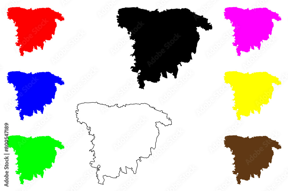 Sylhet Division (Administrative Divisions of Bangladesh) map vector illustration, scribble sketch Greater Sylhet map Sylhet Division (Administrative Divisions of Bangladesh) map vector illustration, scribble sketch Greater Sylhet map