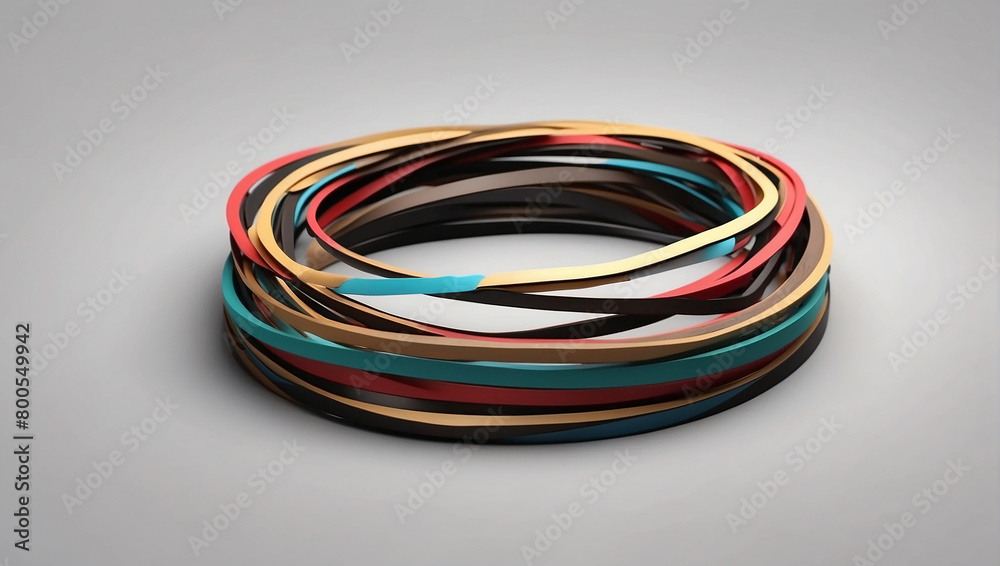 rubber band in a new style rubber band in a new style