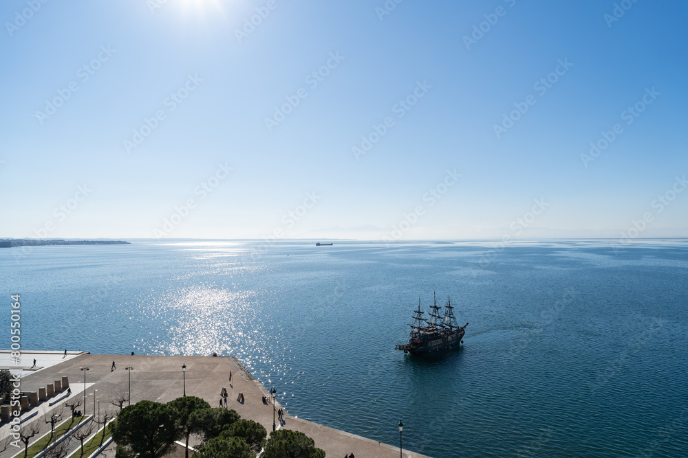 Tourist Sightseeing Thessaloniki From Pirate Ship Tourist Sightseeing Thessaloniki From Pirate Ship