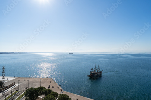 Tourist Sightseeing Thessaloniki From Pirate Ship