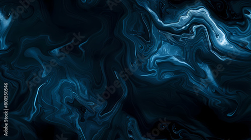 Abstract Blue Marbled Texture