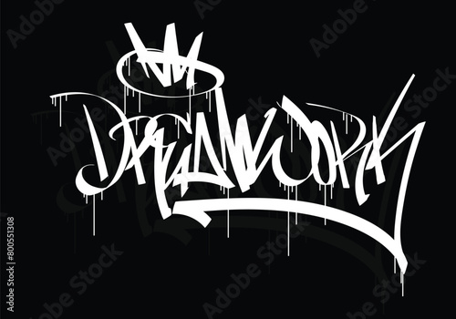 DREAMWORK graffiti tag style design photo