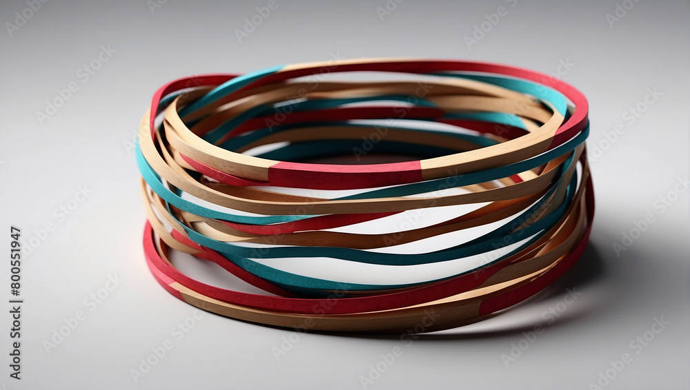 rubber band in a new style rubber band in a new style