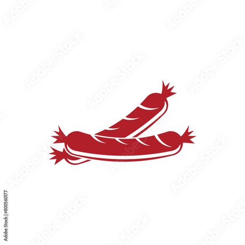 sausage vector icon illustration design,sausage restaurant vector icon