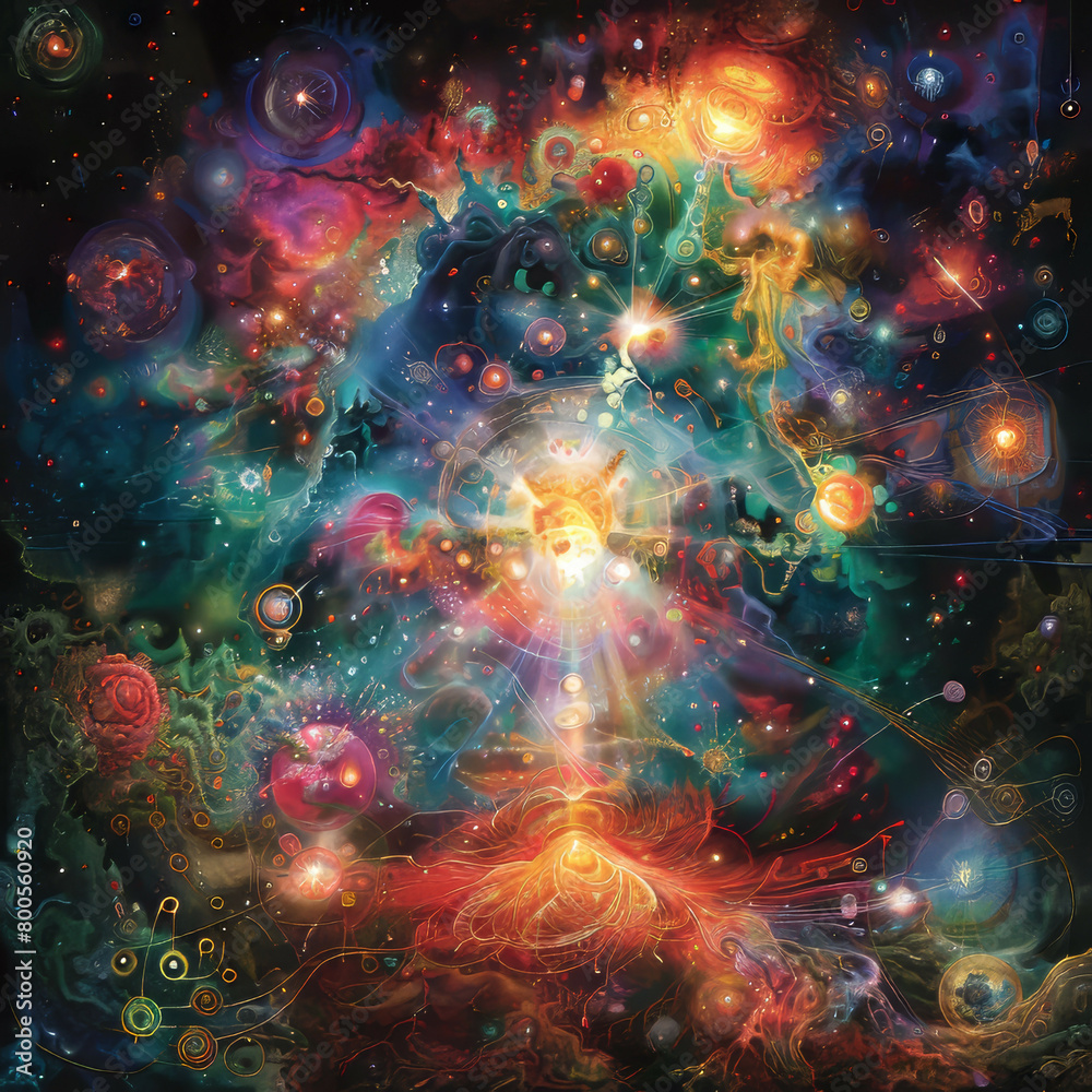 Astral Reverie Captivating Abstract Space Art 