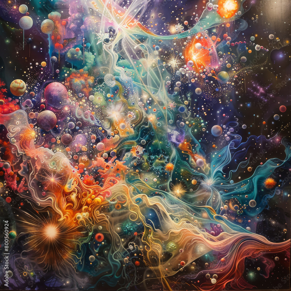 Astral Reverie Captivating Abstract Space Art 