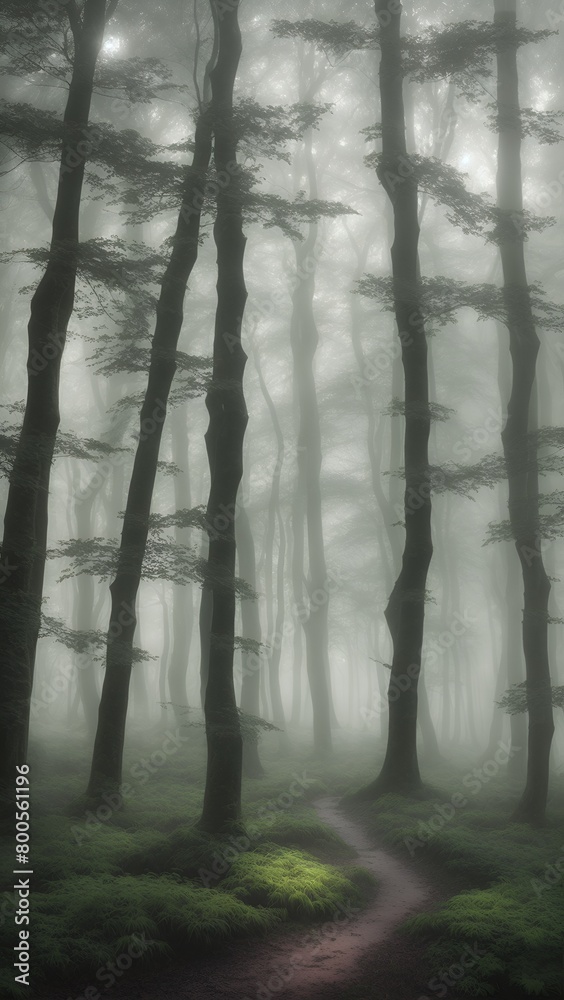 Fototapeta premium fog in the forest