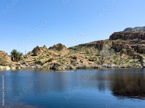 Lake in the desert, Arizona, USA