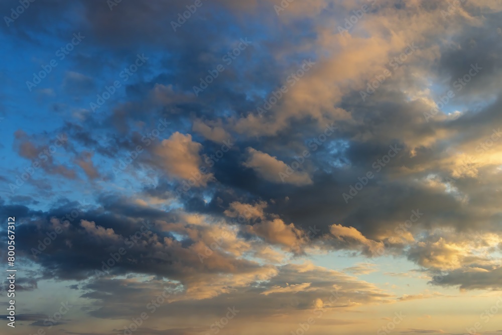 Fototapeta premium sky with clouds at sunset