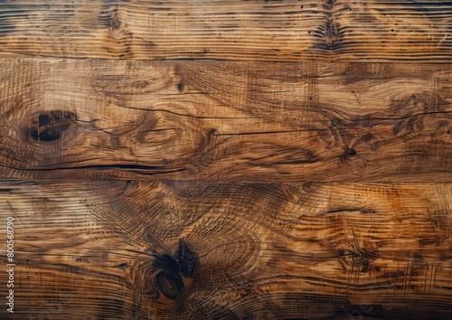 oak worktop table in top down view, realistic and natural