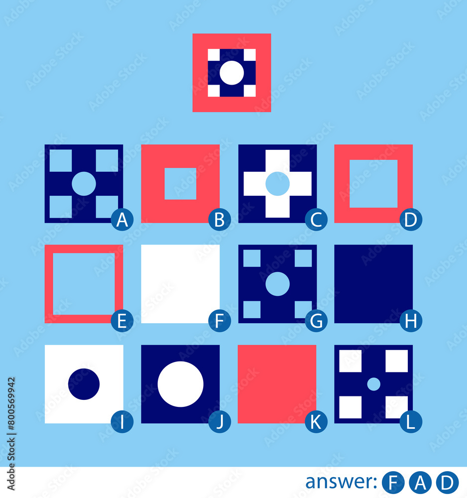 Educational game. Put the tabs in the correct order to make the top card. Worksheet. Vector illustrtaion. Educational game. Put the tabs in the correct order to make the top card. Worksheet. Vector illustrtaion.