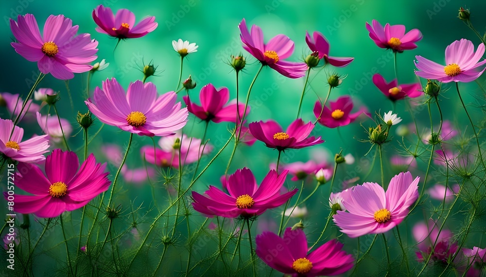 Fototapeta premium Spring wild meadow clover flowers, violet and golden colors, macro, soft focus. Flowers in the sun glow with beautiful bokeh, copy space. Floral romantic magic artistic image spring nature, stock 