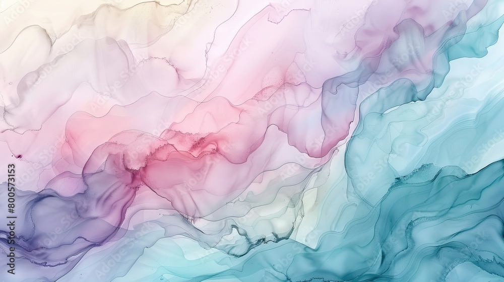Watercolor abstract background, pattern, texture. For design, pastel colors. AI generated illustration