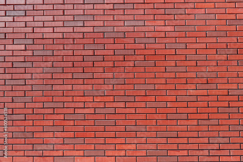 Red Brick wall. Construction abstract background.