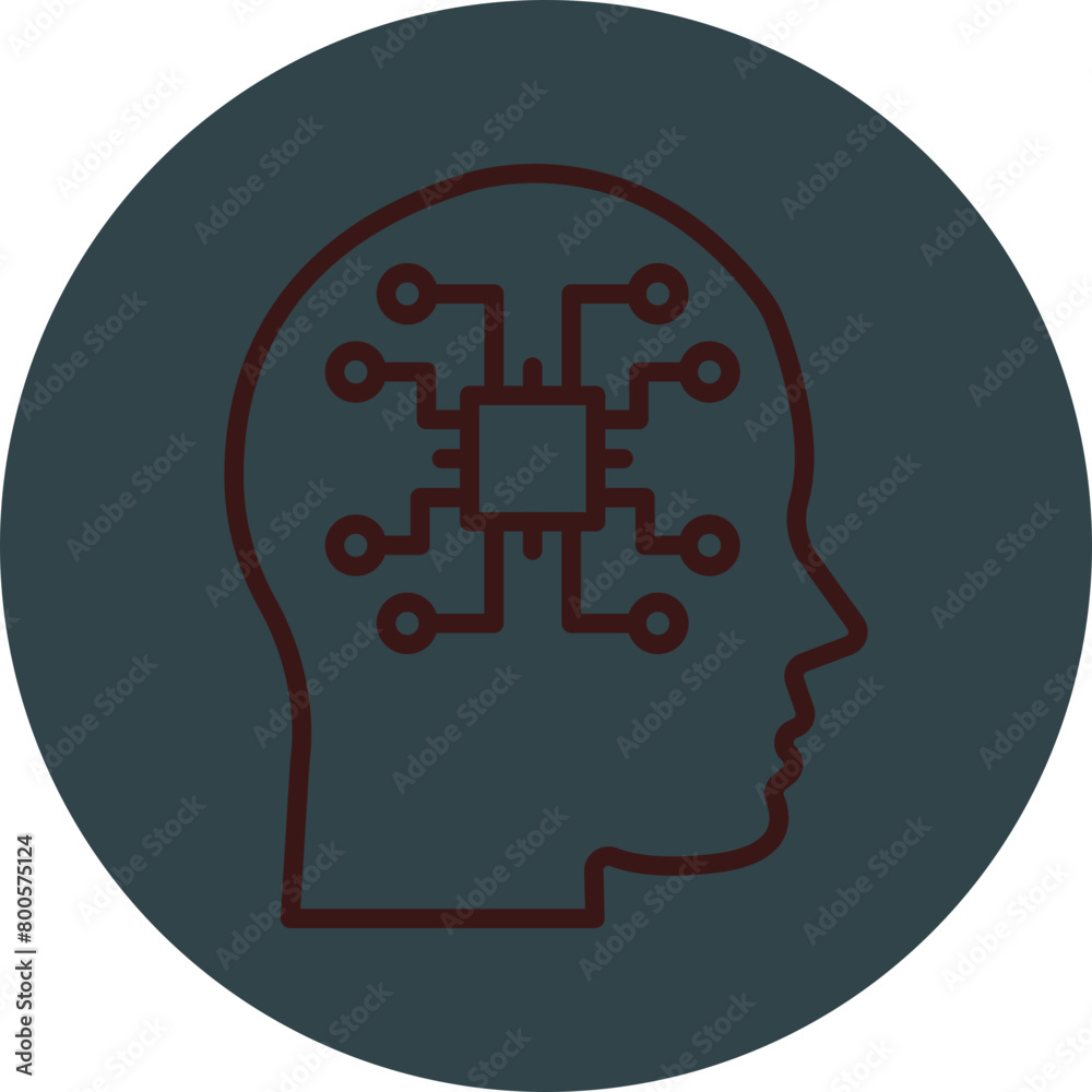 Machine Perception Grey Red Line Circle Icon Line Circle Icon Machine Perception Grey Red Line Circle Icon Line Circle Icon