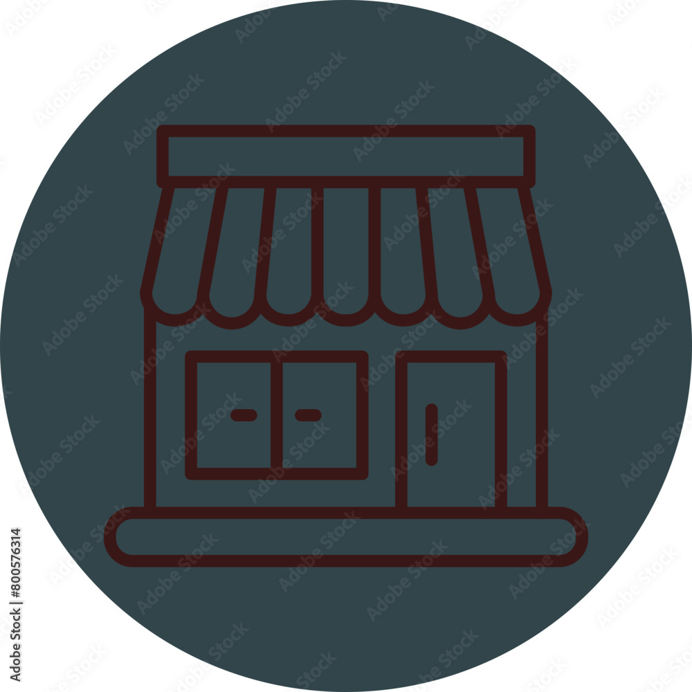 Online Store Grey Red Line Circle Icon Line Circle Icon Online Store Grey Red Line Circle Icon Line Circle Icon