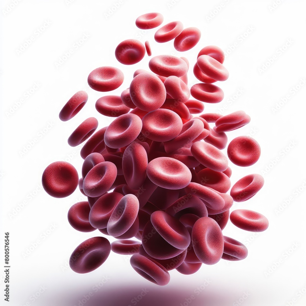 Erythrocytes blood cell wave Human blood globulins isolated on a white background Erythrocytes blood cell wave Human blood globulins isolated on a white background