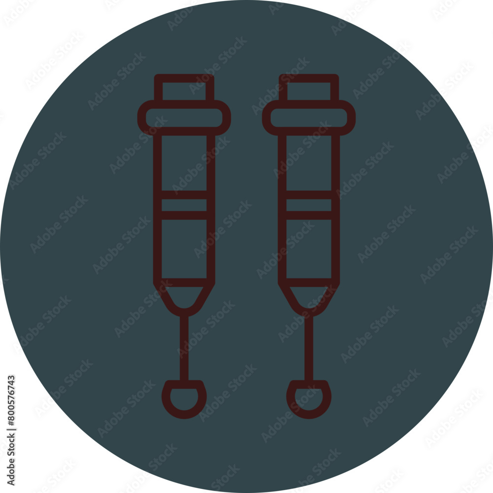 Crutches Grey Red Line Circle Icon Line Circle Icon Crutches Grey Red Line Circle Icon Line Circle Icon