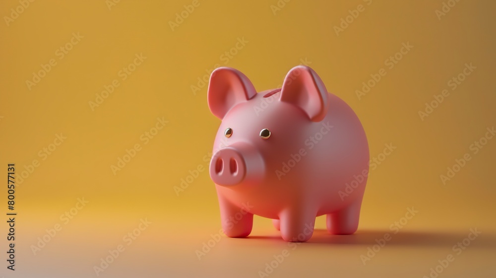 A cute piggy bank with a matte finish exudes an aura of charm and simplicity. Piggy bank of rounded and smooth shape in money saving concept A cute piggy bank with a matte finish exudes an aura of charm and simplicity. Piggy bank of rounded and smooth shape in money saving concept