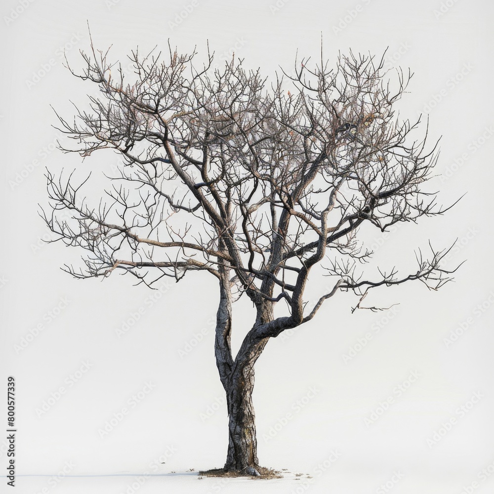 a bare tree with no leaves in a snowy field a bare tree with no leaves in a snowy field