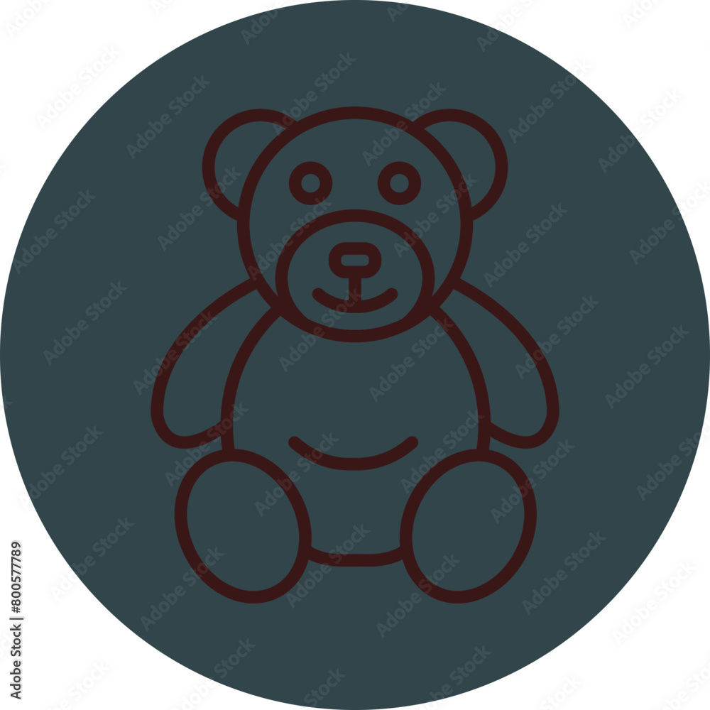 Bear Grey Red Line Circle Icon Line Circle Icon Bear Grey Red Line Circle Icon Line Circle Icon