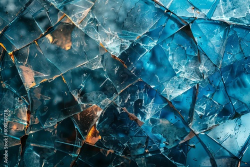 fractured glass fragments broken dreams and shattered expectations abstract photo