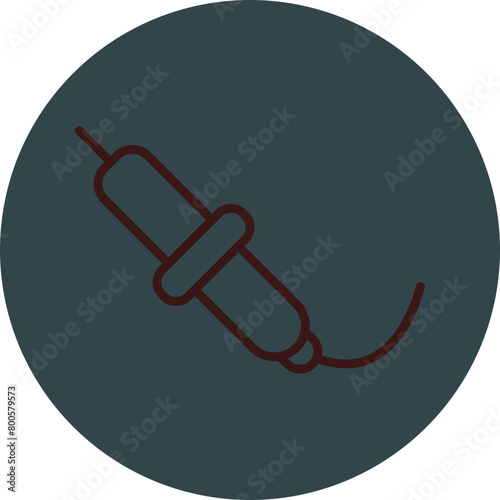 Soldering Grey Red Line Circle Icon Line Circle Icon