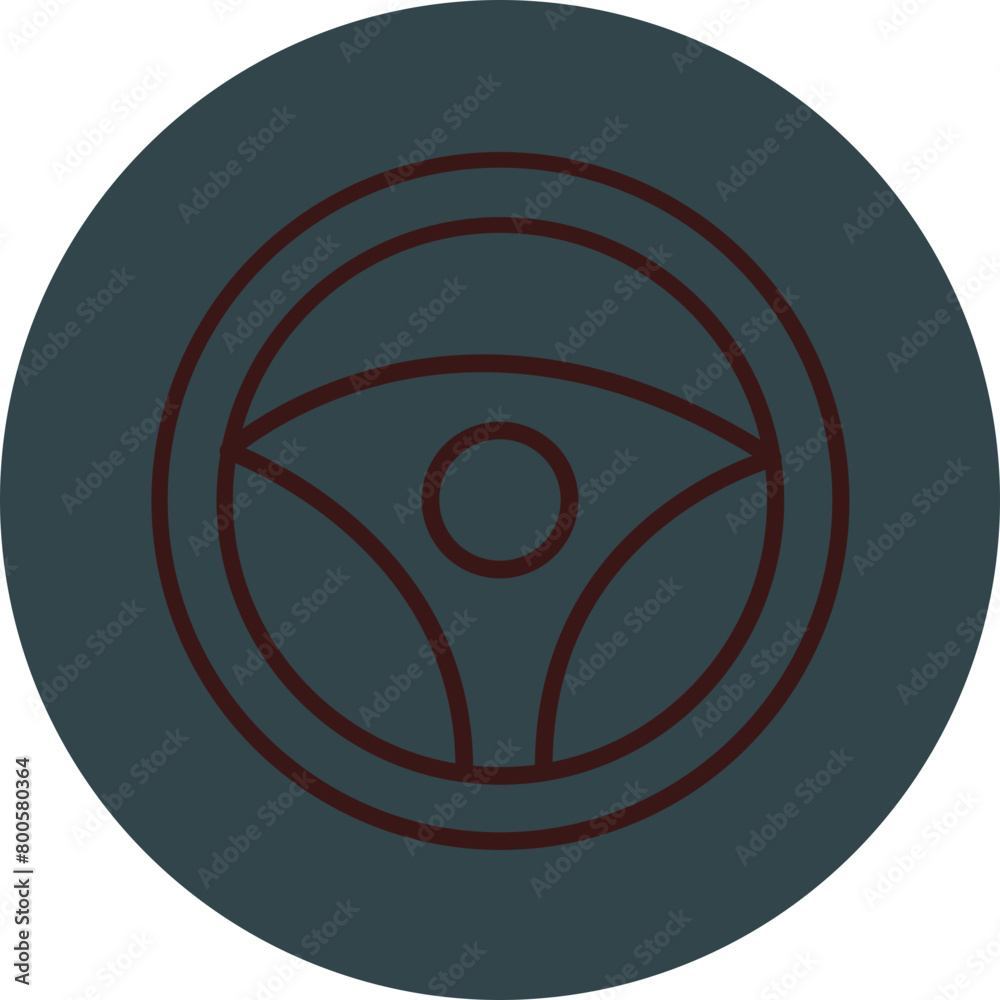 Steering Wheel Grey Red Line Circle Icon Line Circle Icon Steering Wheel Grey Red Line Circle Icon Line Circle Icon
