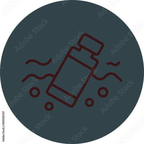 Plastic Grey Red Line Circle Icon Line Circle Icon