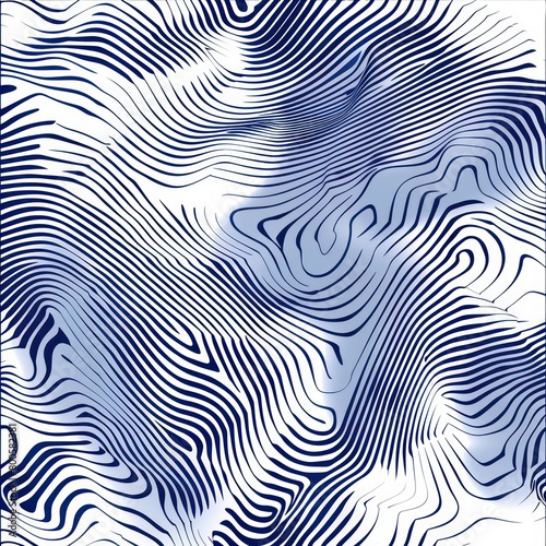 Wallpaper Mural abstract illustration background with blue and white based in psychedelic and seamless patterns  Torontodigital.ca