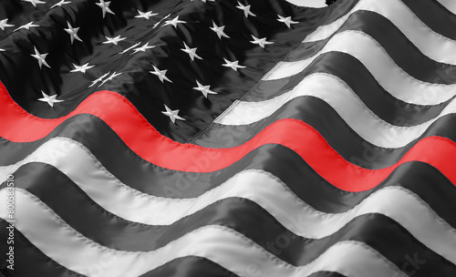 The Thin Red Line represents the firefighters of America.