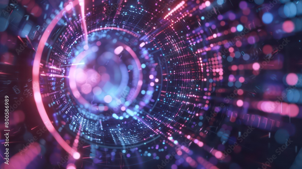 abstract and futuristic wallpaper with circular neon lights and rhythm sound waves
abstract and futuristic wallpaper with circular neon lights and rhythm sound waves