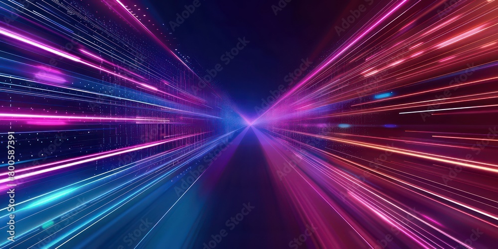 wallpaper with light lines and effects background 
